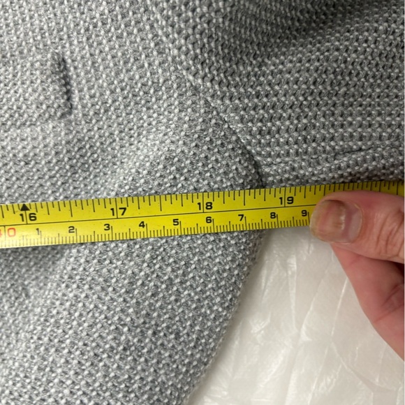 ZARA STRAIGHT CUT HERRINGBONE BLAZER GRAY Women’s size M medium NWOT - Picture 3 of 8